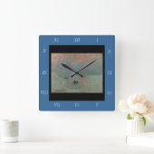 Horloge Carrée Claude Monet Impression Soleil levant (soleil leva (Maison)