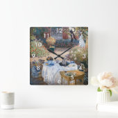 Horloge Carrée Claude Monet - Le déjeuner, panneau décoratif (Maison)