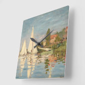 Horloge Carrée Claude Monet | Regatta at Argenteuil, c.1872 (Angle)
