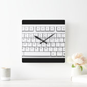 Horloge Carrée clavier d'ordinateur (Maison)