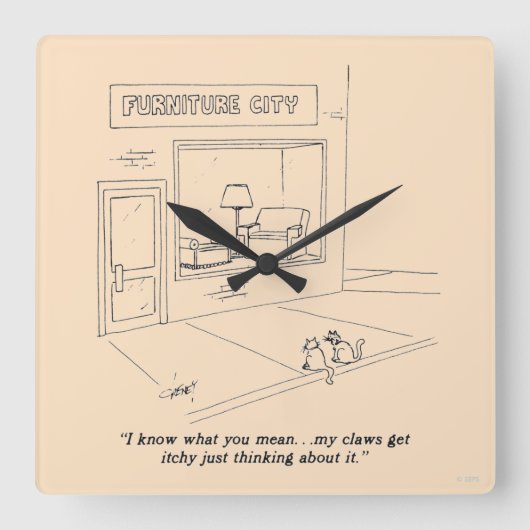 Horloge Carrée Clawing Furniture (Recto)