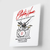 Horloge Carrée Clayton House Restaurant et Salon de spectacle, Ro (Angle)