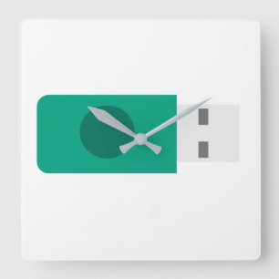 Horloge Carrée Clé USB