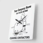 Horloge Carrée Cleaning Services (Angle)