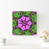 Horloge Carrée Clematis Kaleidoscope (Maison)