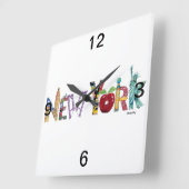 Horloge Carrée Clock (Angle)