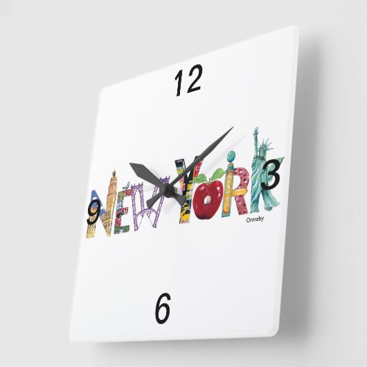 Horloge Carrée Clock (Angle)