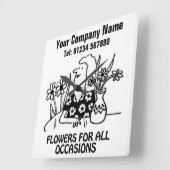 Horloge Carrée Clock (Angle)