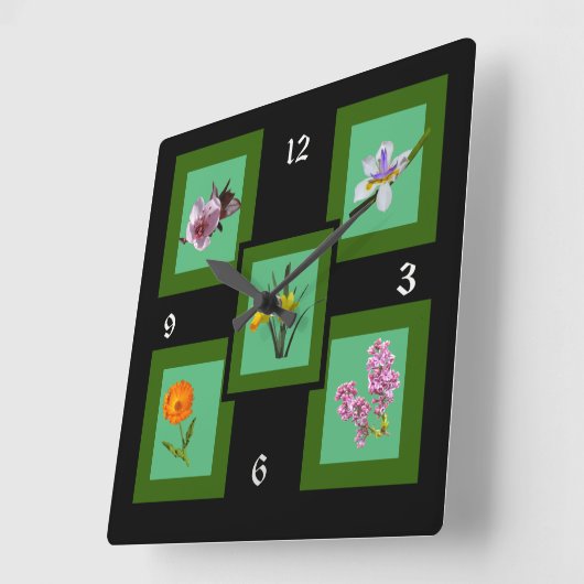 Horloge Carrée Clock (Angle)