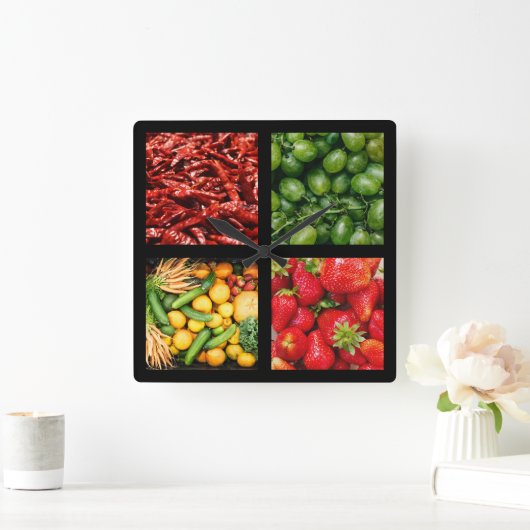 Horloge Carrée Clock 3 (Maison)