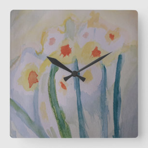 Horloge Carrée Clock Abstract
