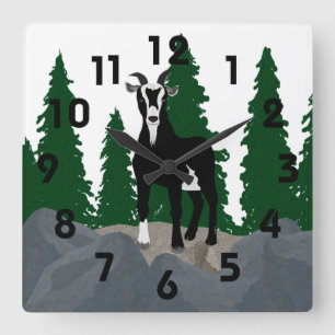 Horloge Carrée Clock Billy Goat