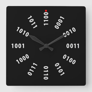 Horloge Carrée Clock binaire