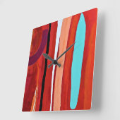 Horloge Carrée Clock Blue Flame (Angle)