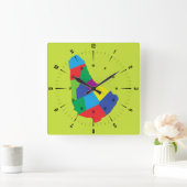 Horloge Carrée Clock de Barbade (Maison)