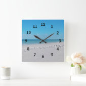 Horloge Carrée Clock de Beach Time (Maison)