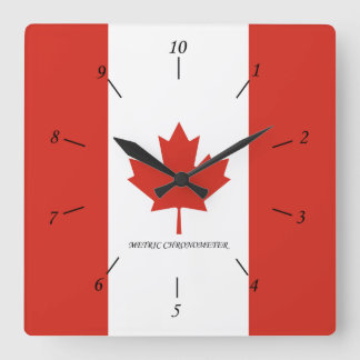 Horloge Carrée Clock de Canadian