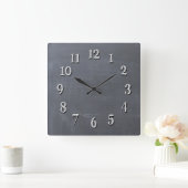 Horloge Carrée Clock de Chalkboard (Maison)