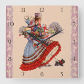 Horloge Carrée Clock de Christmas (Recto)