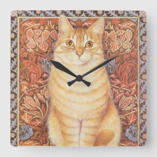HORLOGE CARRÉE CLOCK DE COUPE CAT