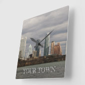 Horloge Carrée Clock de Create Your Own (Angle)