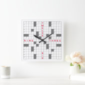 Horloge Carrée Clock de Crossword (Maison)