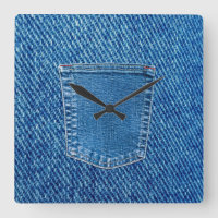 Clock de Denim Pocket Western