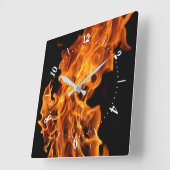Horloge Carrée Clock de Flame Square (Angle)