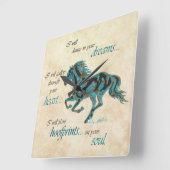 Horloge Carrée Clock de Horse Square (Angle)