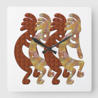 Horloge Carrée Clock de Kokopelli