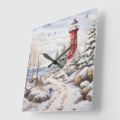 Horloge Carrée Clock de Lighthouse (Angle)