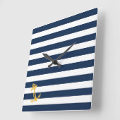 Horloge Carrée Clock de Nautical Chic (Angle)