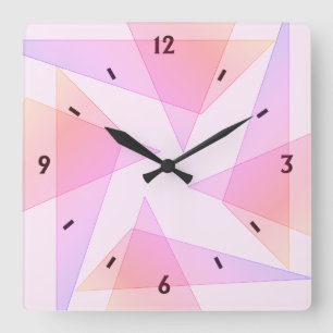 Horloge Carrée Clock de Pastels