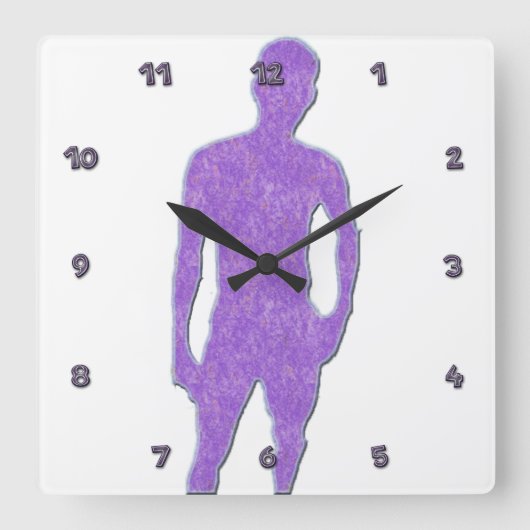 Horloge Carrée Clock de Posing (Recto)