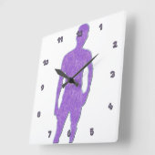 Horloge Carrée Clock de Posing (Angle)