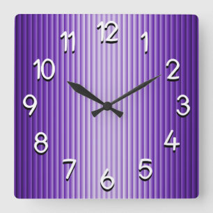 Horloge Carrée Clock de Purple Glow