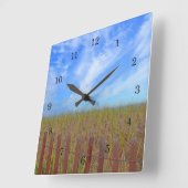 Horloge Carrée Clock de Seashore (Angle)