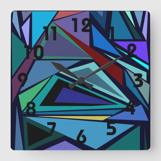Horloge Carrée Clock de Shards (Recto)