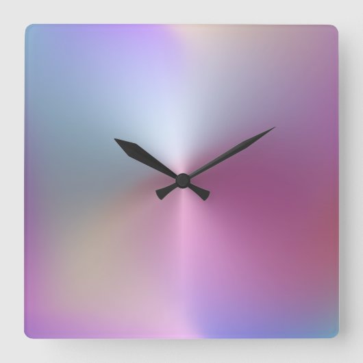 Horloge Carrée Clock de Style Acrylique (Recto)