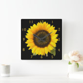 Horloge Carrée Clock de Sunflower (Maison)