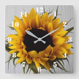 Horloge Carrée Clock de Sunflower