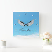 Horloge Carrée Clock de Time Flies (Maison)