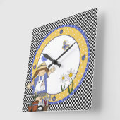 Horloge Carrée Clock de Wall Gardener (Angle)