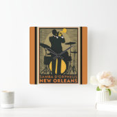 Horloge Carrée Clock de Wall Jazz (Maison)