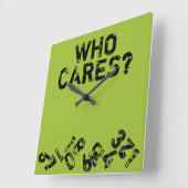 Horloge Carrée Clock de Who Cares (Angle)