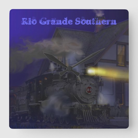 Horloge Carrée Clock du Rio Grande (Recto)