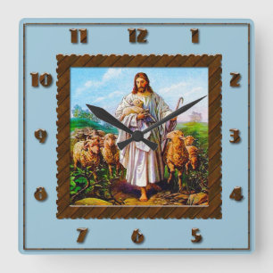 Horloge Carrée Clock Good Shepherd