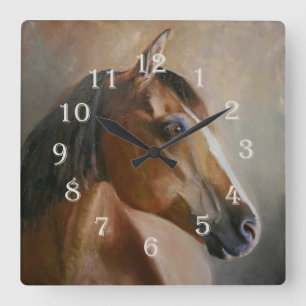 Horloge Carrée Clock II de Horse