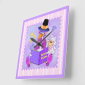 Horloge Carrée Clock Mother Goose (Angle)