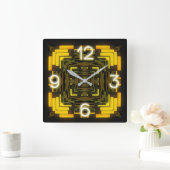 Horloge Carrée Clock Neon Acrylic (Maison)
